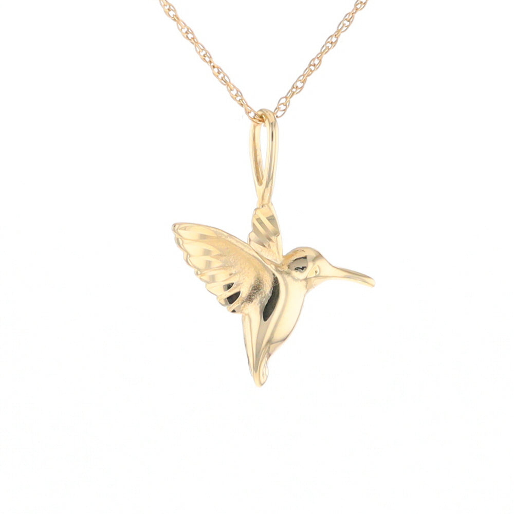 Gold Hummingbird Charm