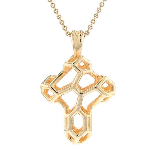 Voronoi Cross Pendant