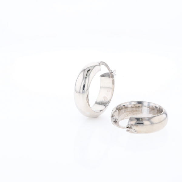 Hollow Round Tube Hoop Earrings