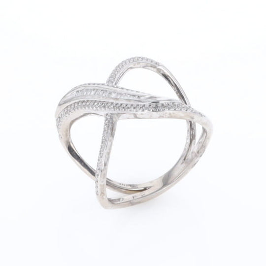 Dramatic Bypass Diamond Ring