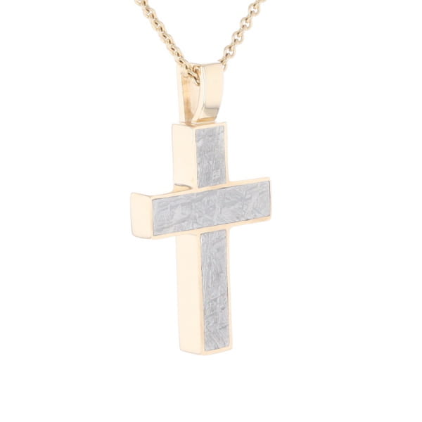 Meteorite Cross Pendant