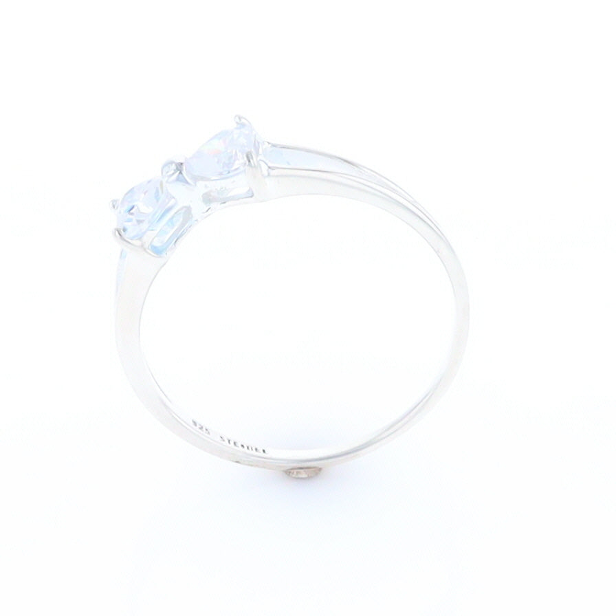 Cubic Zirconia Bow Tie Ring