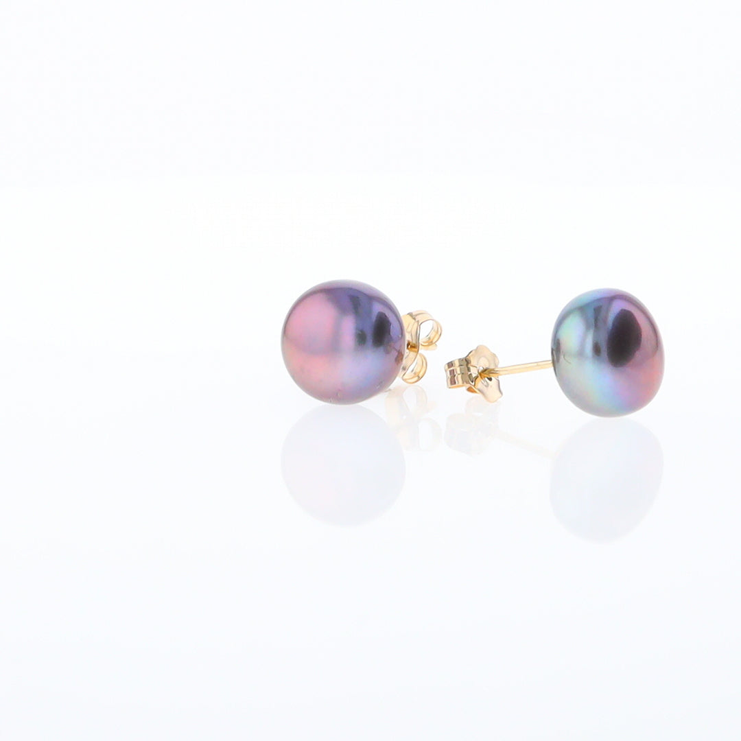 Tahitian Grey Pearl Studs