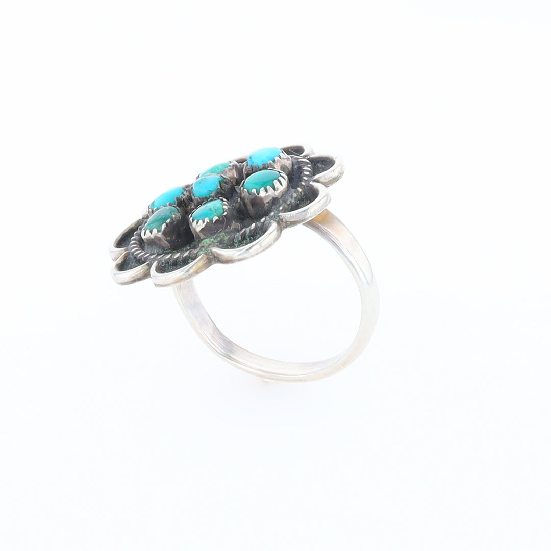 Turquoise Flower Ring