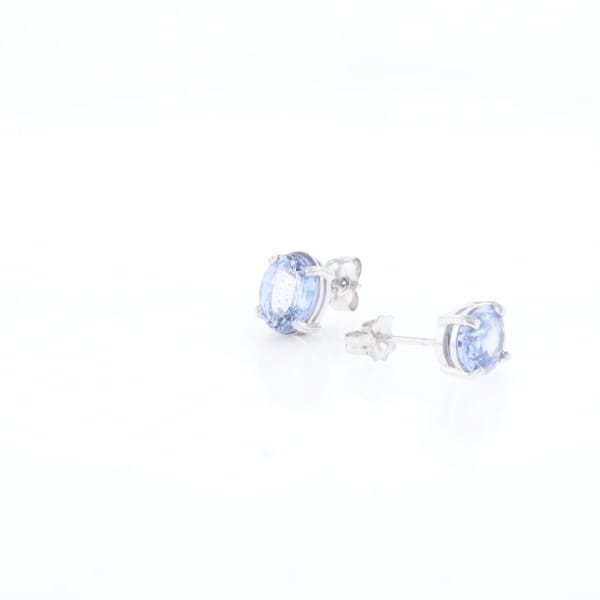 Ceylon Sapphire Stud Earrings