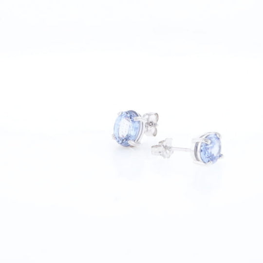 Ceylon Sapphire Stud Earrings