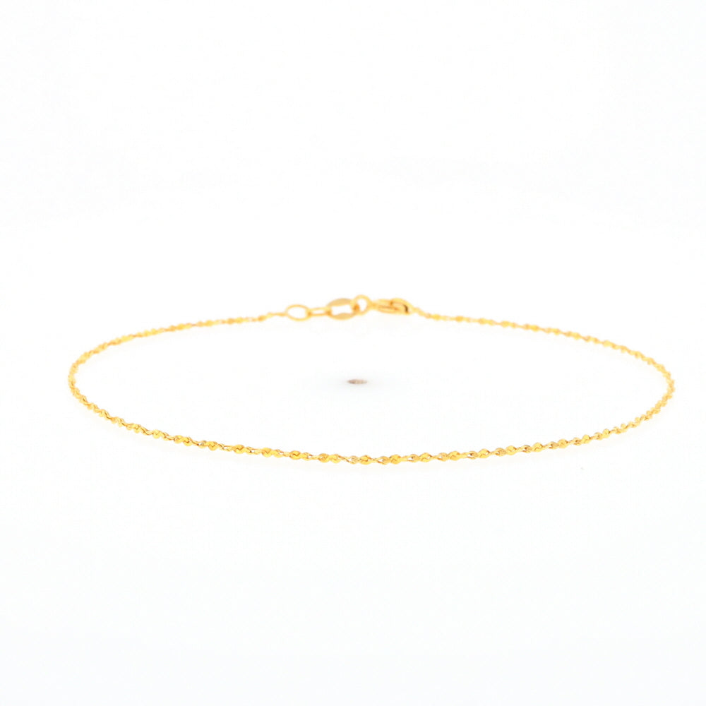 Gold Twist S Link Bracelet
