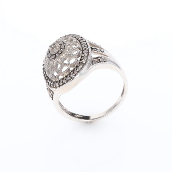 Open Work Filigree Design Ring