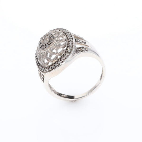 Open Work Filigree Design Ring