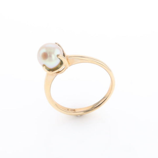 Solitaire Cultured Pearl Ring