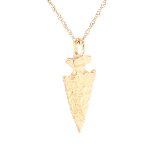 Gold Arrowhead Pendant