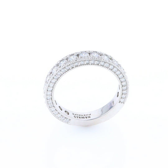 Diamond Encrusted Wedding Band