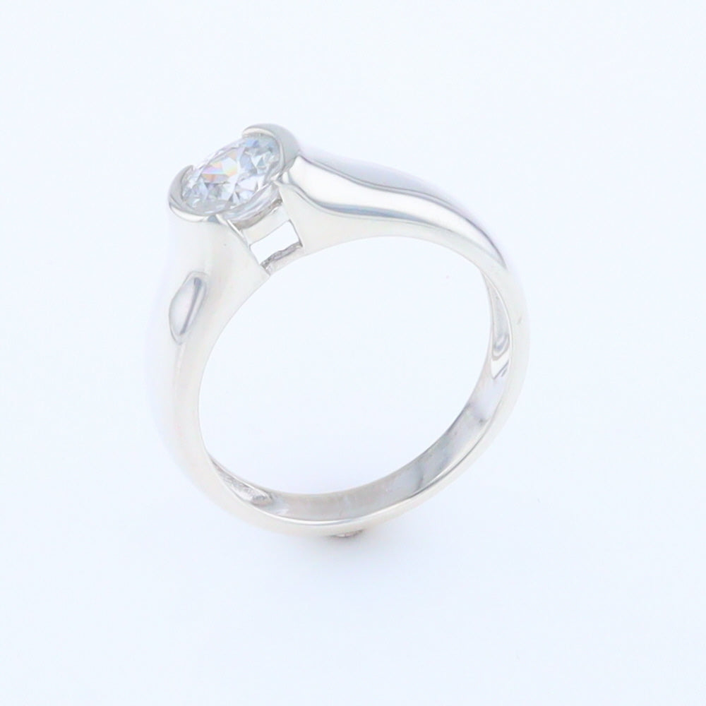 Cubic Zirconia Solitaire Ring