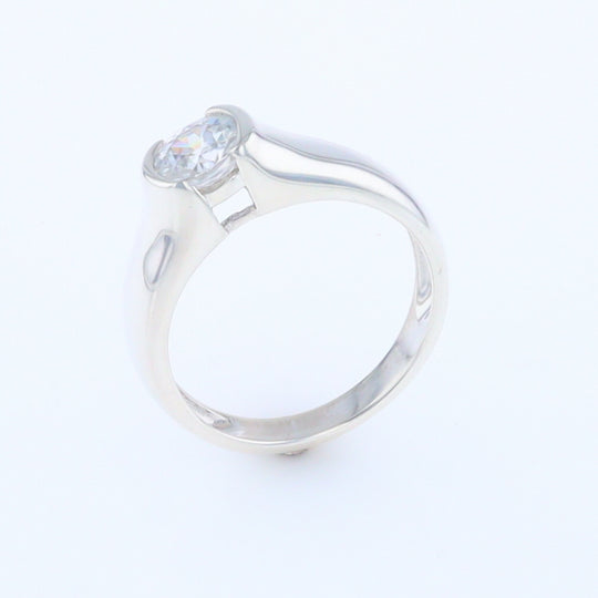 Cubic Zirconia Solitaire Ring