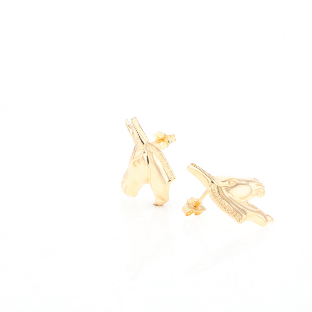 Gold Donkey Earrings