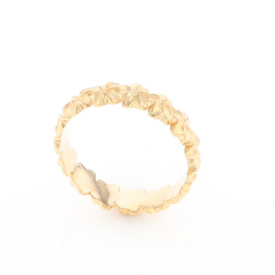 Gold Flower Eternity Ring