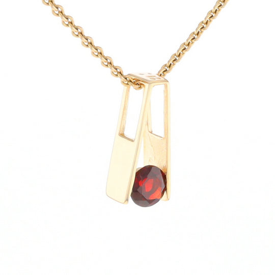 Garnet Slide Pendant