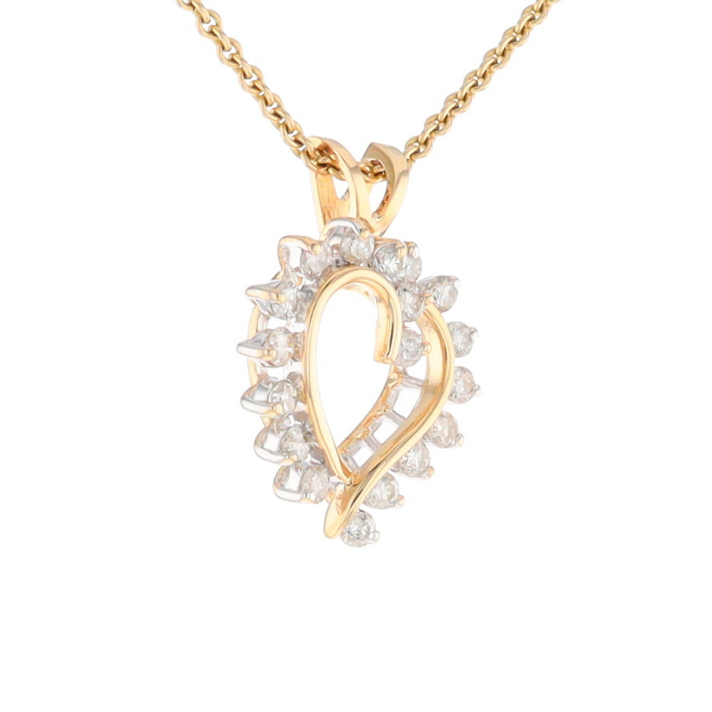 Open Heart Diamond Pendant