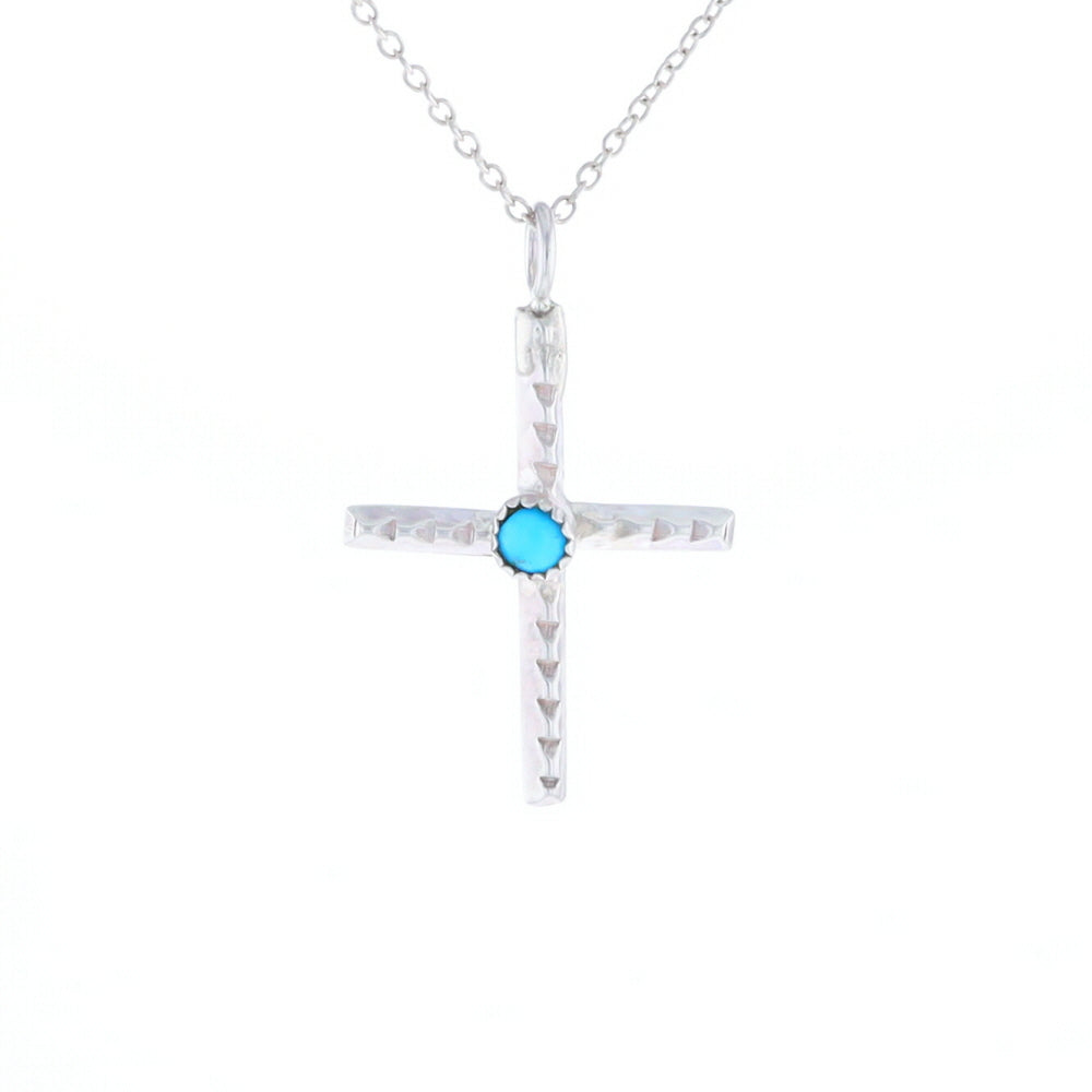 Native Turquoise Cross Necklace