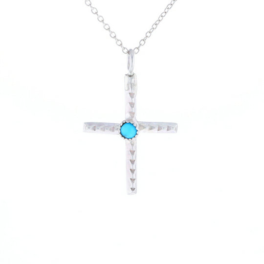 Native Turquoise Cross Necklace