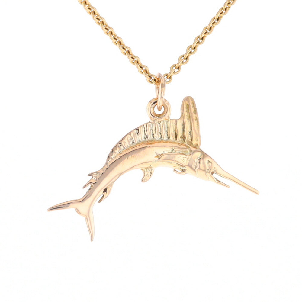 Gold Sailfish Pendant