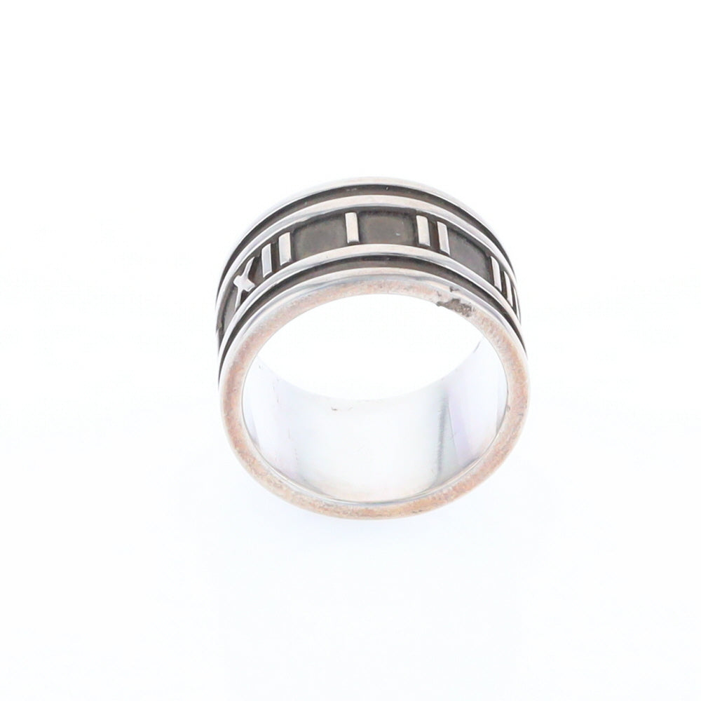 Tiffany & Co Sterling Silver Roman Numerals Ring