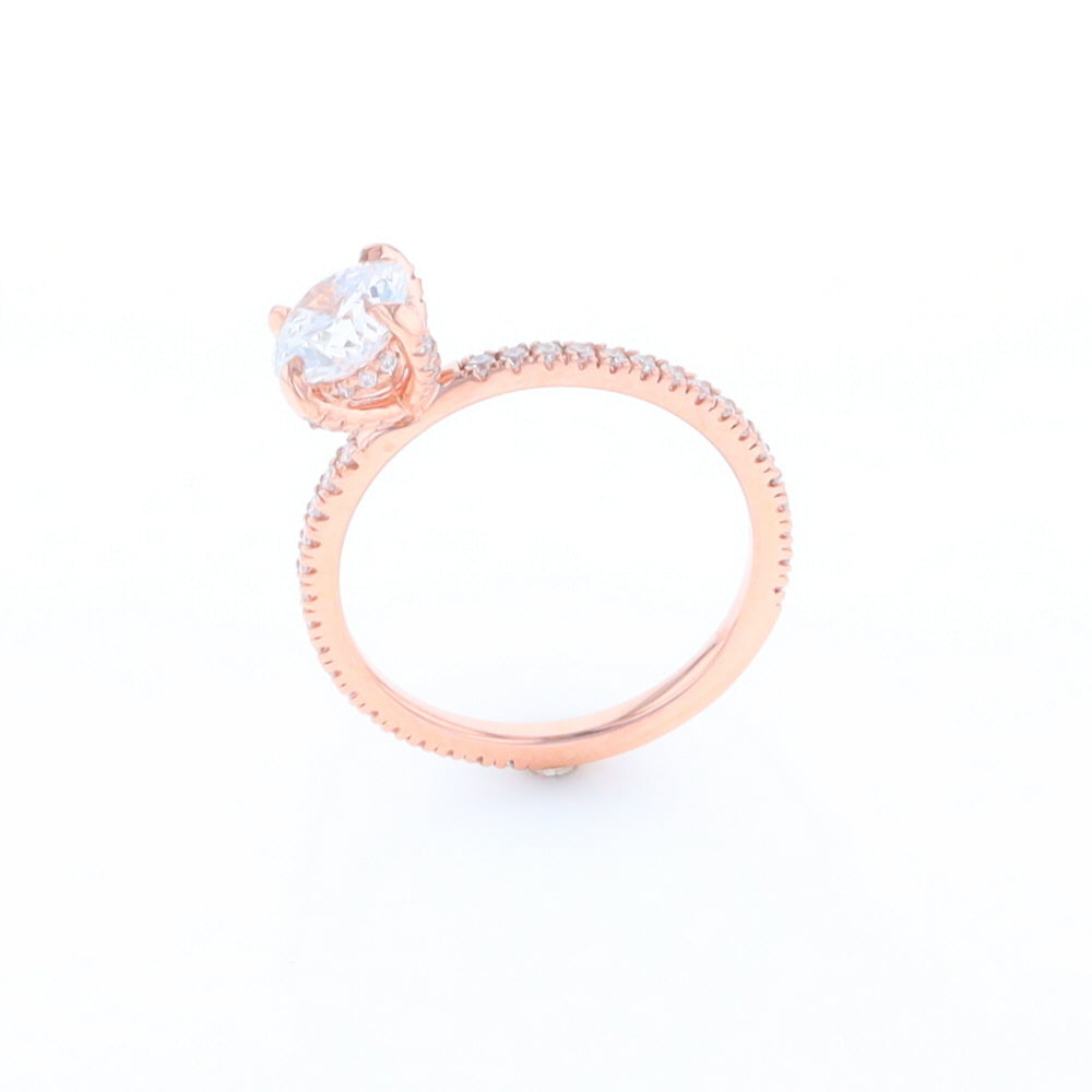 Rose Gold Lab Grown Diamond Engagement Ring