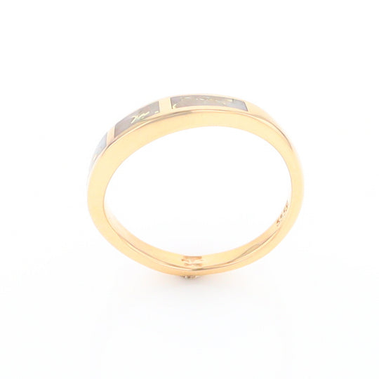 3 Section Gold Quartz Ring Lady’s Anniversary Band G2