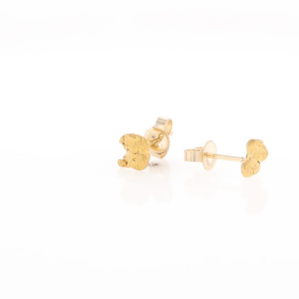 Natural Gold Nugget Earrings
