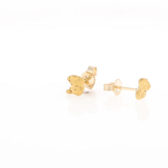 Natural Gold Nugget Earrings