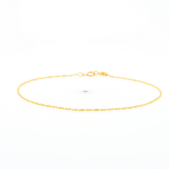 Gold Twist S Link Bracelet