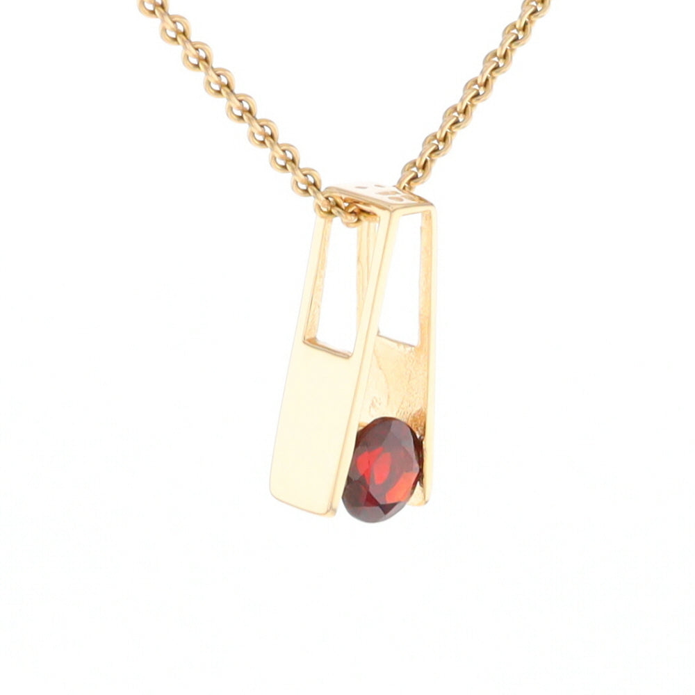 Garnet Slide Pendant