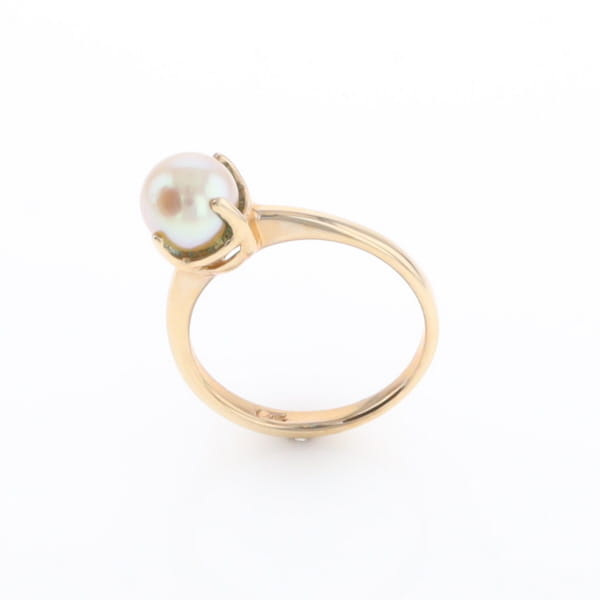 Solitaire Cultured Pearl Ring