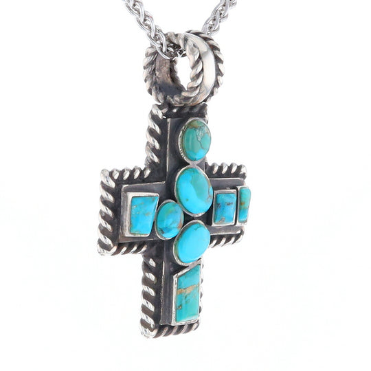 Turquoise Cross Pendant