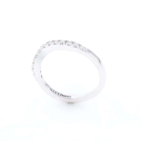 Diamond Contour Wedding Band