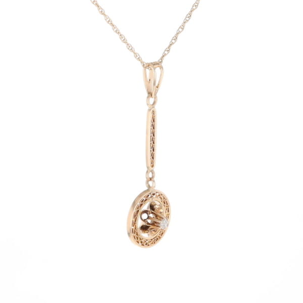 Buttercup Filigree Vintage Pendant