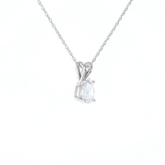 Pear Diamond Solitaire Pendant