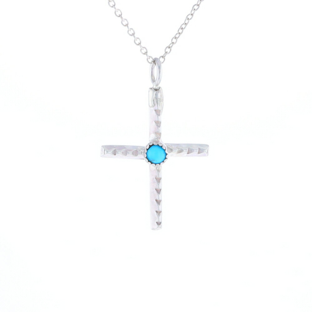 Native Turquoise Cross Necklace