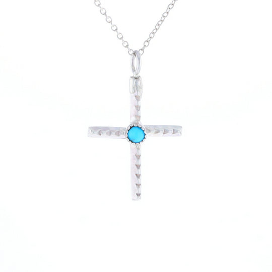 Native Turquoise Cross Necklace