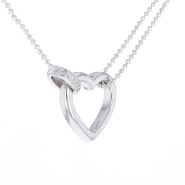 Diamond Clip Heart Necklace