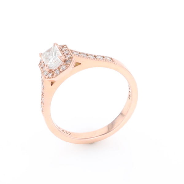 Princess Cut Diamond Halo Ring