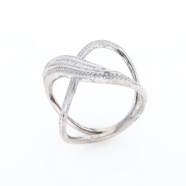 Dramatic Bypass Diamond Ring