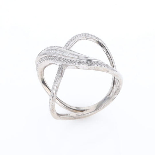 Dramatic Bypass Diamond Ring