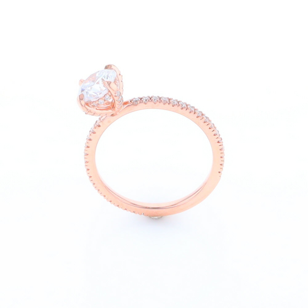 Rose Gold Lab Grown Diamond Engagement Ring