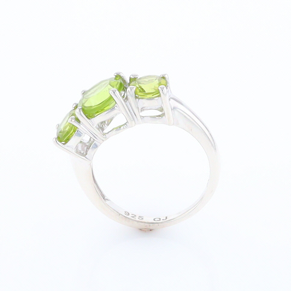 Three Peridot Ring