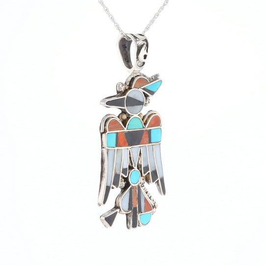 Native Multi-Stone Thunderbird Pendant