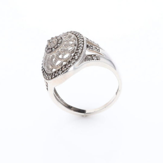 Open Work Filigree Design Ring