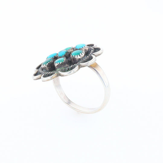 Turquoise Flower Ring