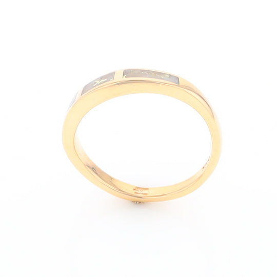 3 Section Gold Quartz Ring Lady’s Anniversary Band G2