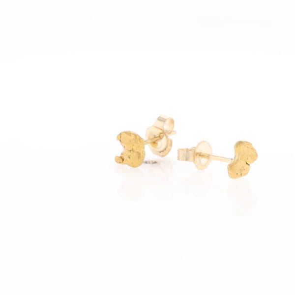 Natural Gold Nugget Earrings
